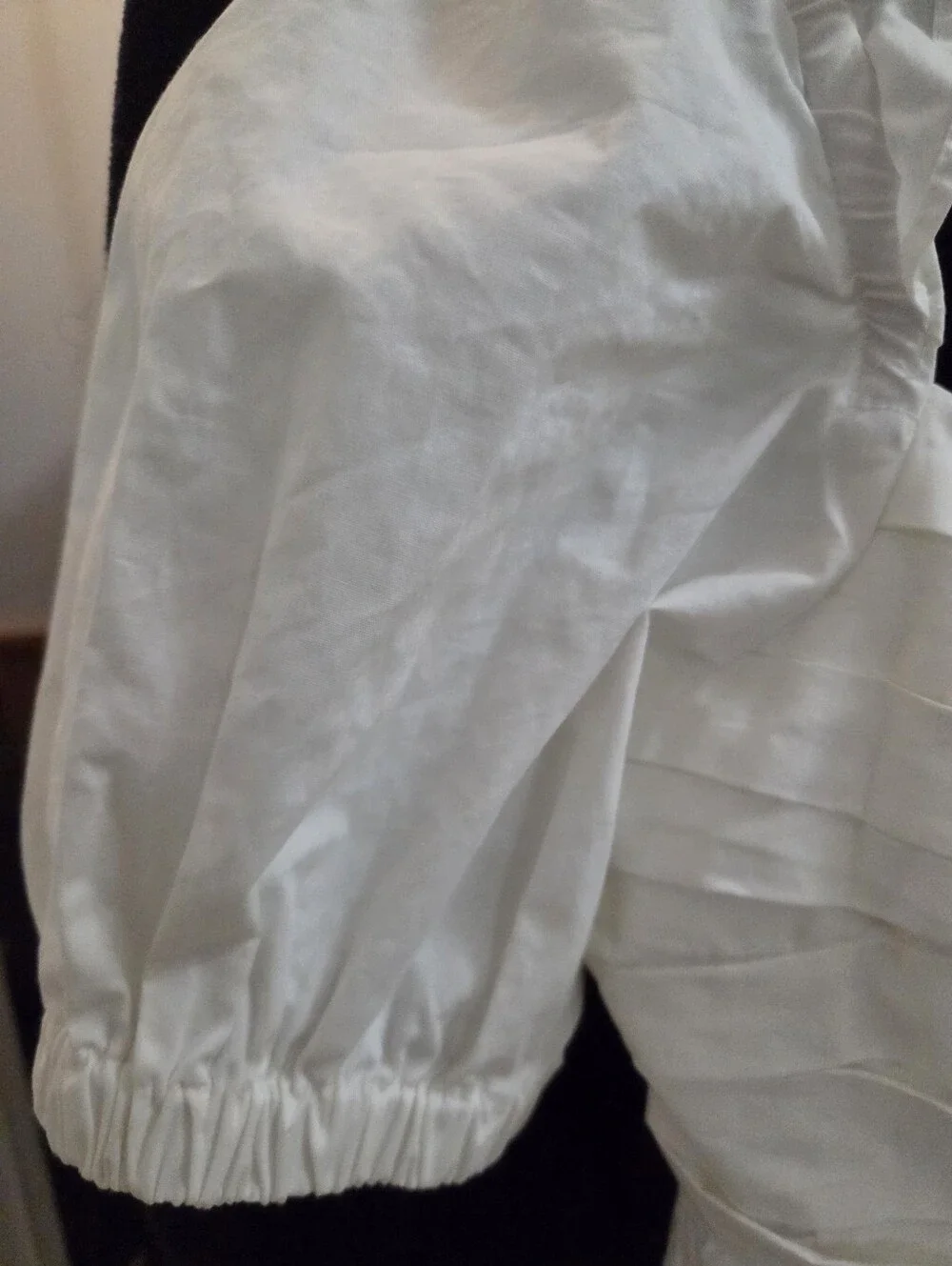 Moon River Eyelet Peplum Top - Picture 6 of 9
